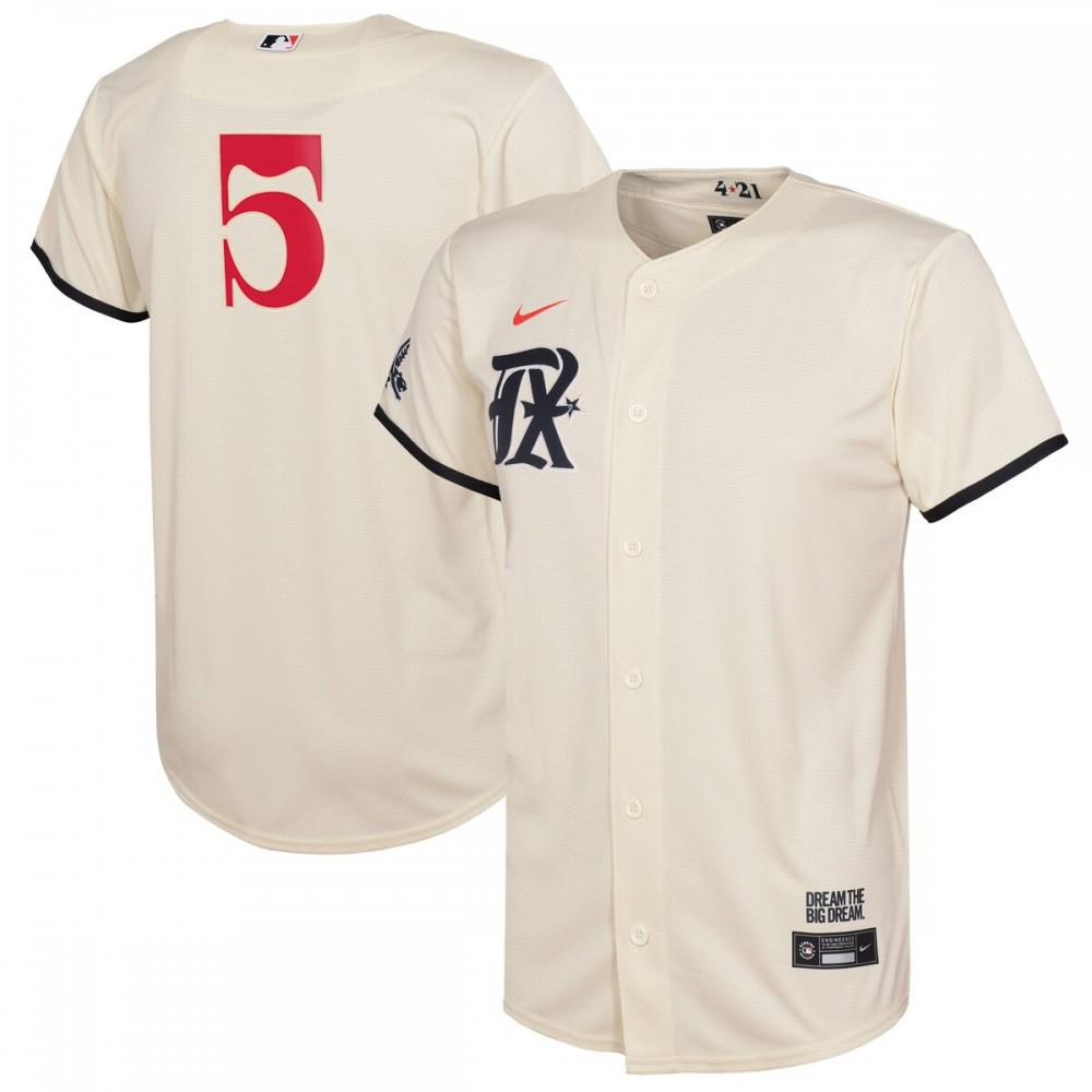 Corey Seager Texas Rangers Youth 2023 City Connect Replica Player Jersey - Cream-Pro Kit Vault | Brand New 26/27 Sports Jerseys